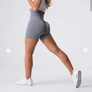 NVGTN Grey Scrunch Seamless Shorts Sz Small